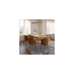 Avis ICONIK INTERIOR Table à manger rectangulaire extensible - Bois - Blow Bois naturel