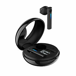 T15 Casque Sans Fil Stéréo Écouteur Binaural Touch-Control Tws Écouteur Bluetooth 5.0 Noir 