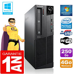 PC Lenovo M92p SFF Intel G630 Ram 4Go Disque 250 Go Graveur DVD Wifi W7 - Occasion