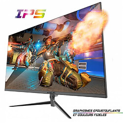 Ecran Gamer plat 23'8 1920X1080p Dalle IPS HQ Fréquence 165 Hz 1 ms MPRT Luminosité 300cd/m2 anti-lumière bleue + Souris GAMER SANS