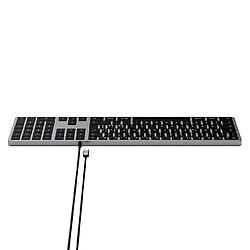 Avis Satechi Slim W3 clavier USB QWERTY Italien Noir, Gris