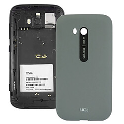 Wewoo Coque arrière gris pour Nokia Lumia 822 Surface lisse en plastique couvercle du boîtier arrière