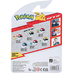 Jazwares Pokémon Clip'n'Go Poké Balls – Igamaro & Poké Ball avec figurine pas cher