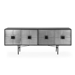 Buffet Thai Natura Noir Argenté Métal 183 x 76 x 40 cm 