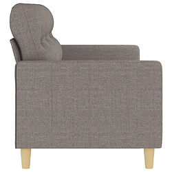 Avis vidaXL Canapé à 3 places Taupe 180 cm Tissu