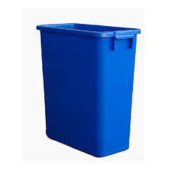 Graf Poubelle de tri rectangulaire 60 Litres bleue sans couvercle 