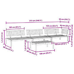 Acheter vidaXL Salon palette de jardin 4 pcs bois d'acacia massif