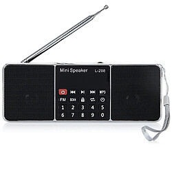 Universal Mini-haut-parleurs stéréo AM rechargeables portables Écran LCD avec support pour la carte TF Disque USB Musique MP3 | Radio