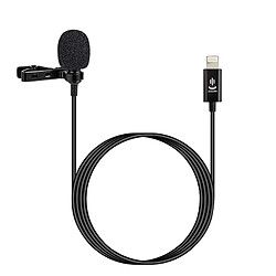 Universal Microphone YC LM10 II Microphone éclair à collier professionnel 1,5 m 3 m 6 m Câble pour XS XR XR X/11/8/8 Plus 6/7 Plus iPad | Microphone