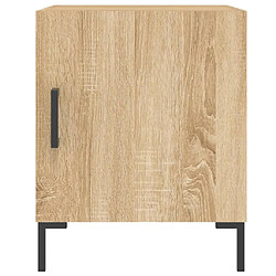 Avis vidaXL Table de chevet chêne sonoma 40x40x50 cm bois d’ingénierie