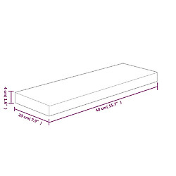 Acheter vidaXL Panneau d'étagère 40x20x4 cm Bois de chêne massif non traité