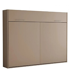 Avis Inside 75 Armoire lit escamotable VERTIGO taupe mat couchage 160*200 cm