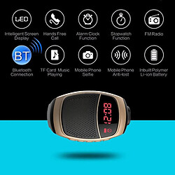 Acheter Yonis Montre Enceinte Bluetooth Sportive Avec Radio FM Et Support TF