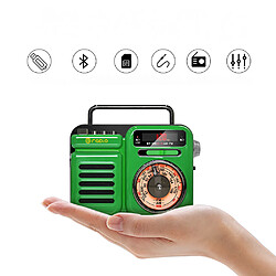 Acheter General Mini haut-parleur Bluetooth, bouton en métal avec lanière, radio vintage avec style classique à l'ancienne, haut-parleur portable sans fil, taille mini, volume fort, pour voyage en plein air (rouge)