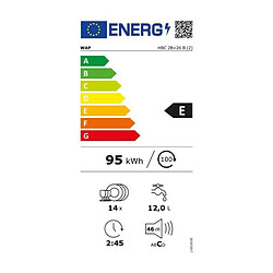 Lave-vaisselle encastrable HOTPOINT 14 Couverts Moteur induction 60cm E, HOT8050147054673 pas cher