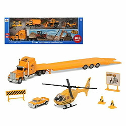 BigBuy Fun Playset Super Container Construction 39 x 14 cm Camion Autotransporteur