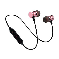 Shot Ecouteurs Bluetooth Metal pour SAMSUNG Galaxy S20+ Smartphone Sans Fil Telecommande Son Main Libre INTRA-AURICULAIRE (ROSE) 