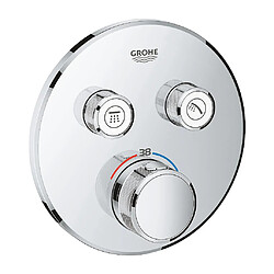 Grohe - Thermostatique pour installation encastrée 2 sorties chromé - Grohtherm SmartControl 