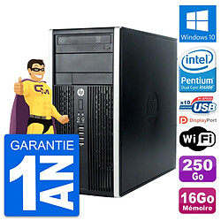 PC Tour HP Compaq Pro 6300 CMT Intel G630 RAM 16Go Disque 250Go Windows 10 Wifi - Occasion