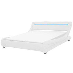 Avis Meubler Design Lit Led Design Julio - Blanc - 160x200