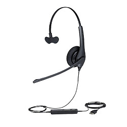 Jabra BIZ 1500 Mono USB, Centre d'appel-Bureau, Monophonique, Bandeau, Noir, CE, FCC, UL, cUL, EAC, RCM, KCC, RoHS, REACH, Avec fil