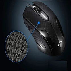 Avis iKAKU KSC-357 Souris d'ordinateur optique avec 3 boutons 1500 DPI USB Noir