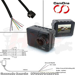 Acme Cable Infinity Power de Retour Vidéo pour compatibilité pr Action Cam CamOne / Ready GoPro