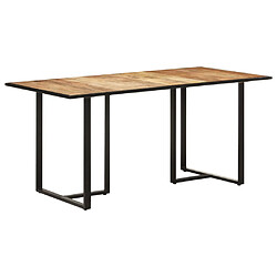 vidaXL Table de salle à manger 160 cm Bois de manguier brut 