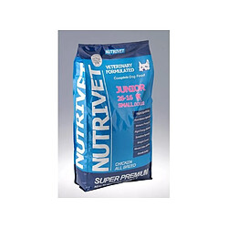 Nutrivet SUPER PREMIUM Croquettes chien junior 26/16 petite race 15kg 0% blé 