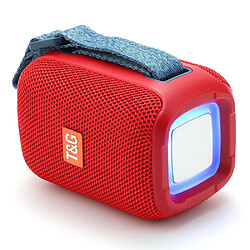 Yonis Enceinte Bluetooth Etanche Lumineuse 5W Robuste Enceinte Bluetooth Portable 5W Étanche Avec Lumière RGB 10h Autonomie Micro Intégré Rouge YONIS