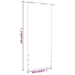 Acheter vidaXL Écran de balcon Terre cuite 100x240 cm Tissu Oxford