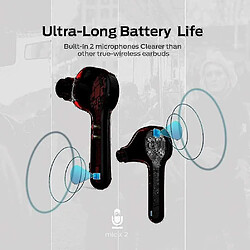 Universal Monster Wireless Earbuds Bluetooth 5.0 Ecouteurs intra-auriculaires avec boîtier de recharge sans fil, écouteurs TWS