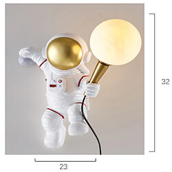 Universal Lampe murale de l'astronaute lampe de mur créative Allele de salon (câblage, sans fiche, pas inclure l'ampoule)