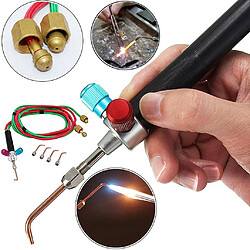 Mini bijoux soudage au gaz Micro torche bijoutiers tuyaux de soudage Mini gaz petite torche Kit de soudage de soudage 5 buses - Multicolore 