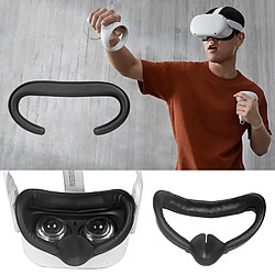 Support D'interface Faciale de Couverture VR et Ensemble de Coussinets En Mousse En Cuir PU pour Oculus Quest 2