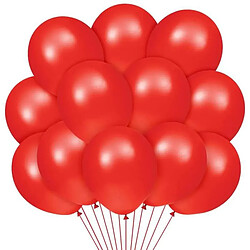 Euro Mega 100 Ballon Rouge Ballon Rouge 27 cm pour Joyeux Anniversaire Mariage Fiançailles Saint Valentin Festival Décoration Fête