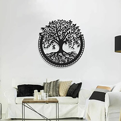 DEKORY Arbre de la vie mural en métal, Art pour Cadeau - 68x70 cm Arbre de vie Décoration Murale en Métal , Arbre de la vie mural en métal, Art pour Cadeau - 68x70 cm