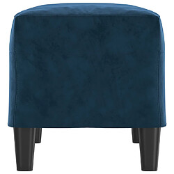 Avis vidaXL Banc Bleu 70x35x41 cm Velours