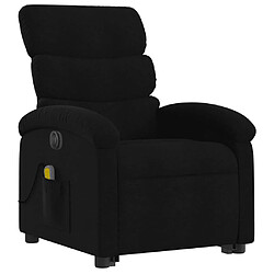 Avis Maison Chic Fauteuil Relax pour salon, Fauteuil inclinable de massage électrique Noir Tissu -GKD56119