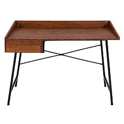 Avis Mendler Table de chevet HWC-J97, table de maquillage, tiroir structure 3D 98x114x60cm MVG-certifié ~ brun