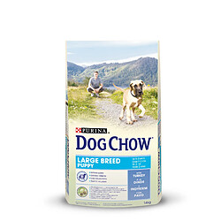 DOG CHOW Croquettes - Avec de la dinde - Pour chiot de grande race - 14 kg