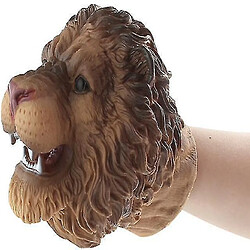 Universal Figures d'animaux sauvages réalistes gants gants gants en caoutchouc lion tête d'action de la tête de la tête 