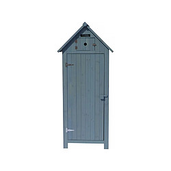 Habitat Et Jardin Armoire de jardin Cabanon - 77 x 54.5 x 179 cm - Bleu ciel