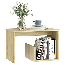 Avis Maison Chic Table d'appoint | Table Basse Chêne sonoma 59x36x38 cm Aggloméré -GKD96578