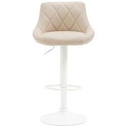 Avis Non Tabouret de bar Lazio simili cuir blanc