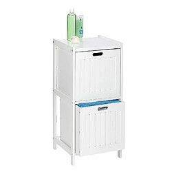 WENKO Etagère de salle de bain bord de mer Olso - L. 36 x H. 76 cm - Blanc