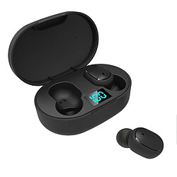 GUPBOO Écouteurs stéréo TWS sans fil E6S avec prise en charge Bluetooth 5.0 et casque sans fil micro