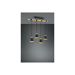 TRIO LIGHTING Suspensions Harris Noir mat 4x40W E27 