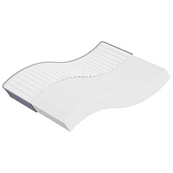 vidaXL Matelas en mousse moyennement doux 160x200 cm 