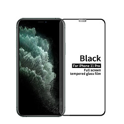 Protecteur écran en verre trempé anti-explosion noir pour votre Apple iPhone 11 Pro 5.8 pouces/X/XS 